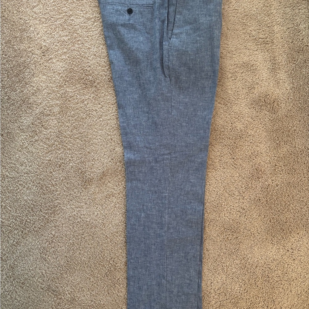 Men's Blue Chambray Pants